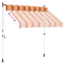 vidaXL Kézi Retraktálható Napernyő Sokszínű 300 x 115 x 300 cm