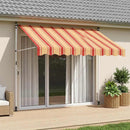 vidaXL Kézi Retraktálható Napernyő Sokszínű 350 x 115 x 300 cm