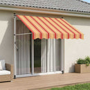 vidaXL Kézi Retraktálható Napernyő Sokszínű 400 x 115 x 300 cm