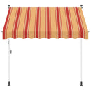 vidaXL Kézi Retraktálható Napernyő Sokszínű 400 x 115 x 300 cm