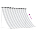 vidaXL Napernyő Antracit és Fehér 100 x 150 cm