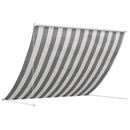 vidaXL Napernyő Antracit és Fehér 400 x 150 cm
