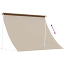 vidaXL Napernyő Bézs 300 x 150 cm 180 g / m² Poliészter PU bevonattal