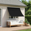 vidaXL Napernyő Fekete 400 x 150 cm 180 g / m² Poliészter PU bevonattal