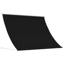 vidaXL Napernyő Fekete 400 x 150 cm 180 g / m² Poliészter PU bevonattal