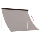 vidaXL Napernyő Barna 200 x 150 cm 180 g / m² Poliészter PU bevonattal