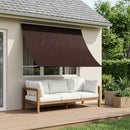 vidaXL Napernyő Barna 250 x 150 cm 180 g / m² Poliészter PU bevonattal