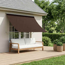 vidaXL Napernyő Barna 300 x 150 cm 180 g / m² Poliészter PU bevonattal