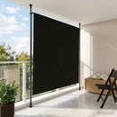 vidaXL Kültéri Rolós Árnyék Fekete 100 x 270 cm
