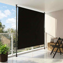 vidaXL Kültéri Rolós Árnyék Fekete 120 x 270 cm