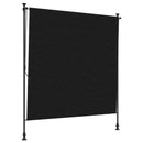 vidaXL Kültéri Rolós Árnyék Fekete 150 x 270 cm