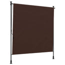 vidaXL Kültéri Rolós Árnyék Barna 100 x 270 cm