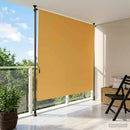 vidaXL Kültéri Rolós Árnyék Homokszín 150 x 270 cm