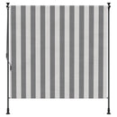 vidaXL Kültéri Rolós Árnyék Antracit és Fehér 120 x 270 cm