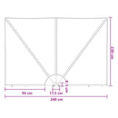 vidaXL Erkély adatvédelmi képernyő 240 x 160 cm Poliészter