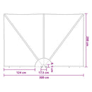 vidaXL Erkély adatvédelmi képernyő 200 x 300 cm Poliészter