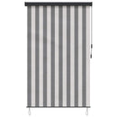 vidaXL Roletta Antracit és Fehér 60 x 250 cm Szövet és Alumínium
