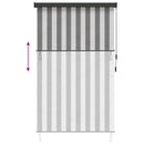 vidaXL Roletta Antracit és Fehér 140 x 250 cm Szövet és Alumínium