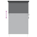 vidaXL Roletta Világosszürke 160 x 250 cm Szövet és Alumínium