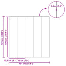 vidaXL Laminált padló 5 pcs Természetes Bambusz 101 x 20 x 0,8 cm