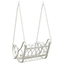 vidaXL Hinta Pad Acél 71 x 75 x 59 cm Antik fehér