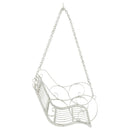vidaXL Hinta Pad Acél 71 x 75 x 59 cm Antik fehér