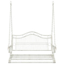 vidaXL Hinta Pad Acél 115 x 61 x 63 cm Antik fehér