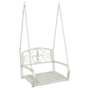 vidaXL Hinta Pad Acél 71,5 x 59 x 55 cm Antik fehér