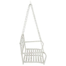 vidaXL Hinta Pad Acél 110,5 x 59 x 55 cm Antik fehér