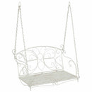 vidaXL Hinta Pad Acél 105,5 x 61 x 56 cm Antik fehér