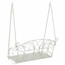 vidaXL Hinta Pad Acél 105,5 x 61 x 56 cm Antik fehér