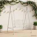 vidaXL Hinta Keret Antik fehér 113 x 121,5 x 168 cm Acél