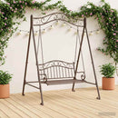 vidaXL Hinta Keret Antik Barna 113 x 121,5 x 168 cm Acél