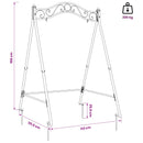 vidaXL Hinta Keret Antik Barna 113 x 121,5 x 168 cm Acél