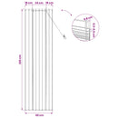 vidaXL Roletta Természetes 60 x 220 cm Nád