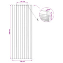 vidaXL Roletta Természetes 80 x 220 cm Nád