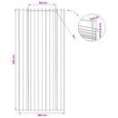 vidaXL Roletta Természetes 100 x 220 cm Nád