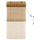 vidaXL Roletta Barna 80 x 160 cm Nád