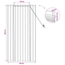 vidaXL Roletta Barna 80 x 160 cm Nád
