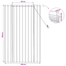 vidaXL Roletta Barna 100 x 160 cm Nád