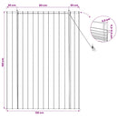 vidaXL Roletta Barna 120 x 160 cm Nád