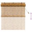 vidaXL Roletta Barna 140 x 160 cm Nád