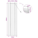 vidaXL Roletta Barna 60 x 220 cm Nád