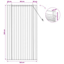 vidaXL Roletta Barna 120 x 220 cm Nád
