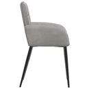 vidaXL Étkező Székek 2 pcs Bársony Világosszürke 57 x 50 x 85 cm