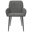 vidaXL Étkező Székek 2 pcs Bársony Sötétszürke 57 x 50 x 85 cm