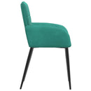 vidaXL Étkező Székek 2 pcs Bársony Türkiz 57 x 50 x 85 cm