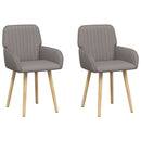vidaXL Étkező Székek 2 pcs Szövet Tópszínű 56,5 x 50 x 87,5 cm