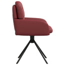 vidaXL Forgós Étkezős Székek 2 db Műbőr Bordó 59x59,5x90cm