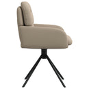vidaXL Forgós Étkezős Székek 2 db Műbőr Cappuccino 59x59,5x90cm